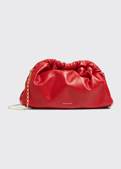 Mansur Gavriel Cloud Mini Chain Clutch Crossbody Bag In Flamma