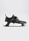 Moncler Lunarove Neoprene Low-top Sneakers In Black