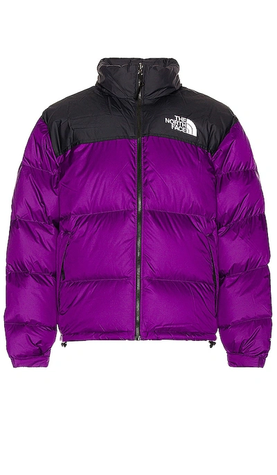 The North Face Retro Nuptse 填充夹克 In Purple,black