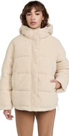 GOOD AMERICAN ESSENTIALS SHERPA COCOON PUFFER,GAMEA30110