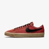 Nike Sb Zoom Blazer Low Pro Gt Skate Shoes In Cinnabar,cinnabar,gum Light Brown,black