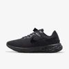 Nike Revolution 6 Flyease Next Nature Men's Easy On/off Road Running Shoes In Black,dark Smoke Grey,black