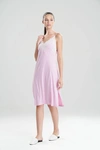 Natori Luxe Shangri-la Nightgown In Soft Lavender