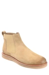 Thomas & Vine Men's Cedric Plain Toe Chelsea Boot Men's Shoes In Tan