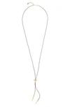 UNODE50 BEE HAPPY LEATHER CORD DROP NECKLACE