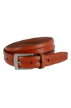 TRAFALGAR 35MM CENTER HEAT CREASE LEATHER BELT