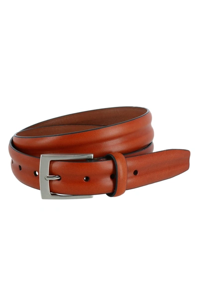 TRAFALGAR TRAFALGAR 35MM CENTER HEAT CREASE LEATHER BELT