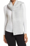 Ugg Textured Wool Blend Scarf In Grey Heather