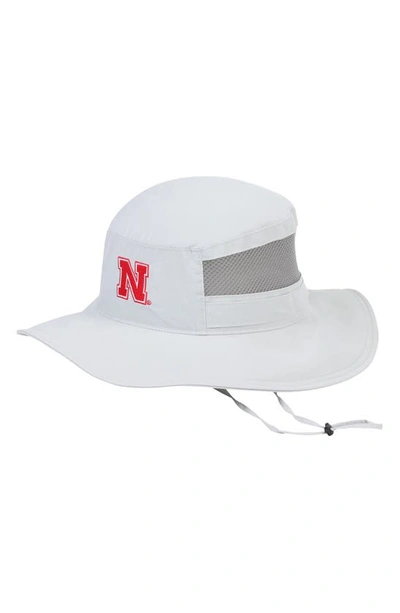 Columbia Gray Nebraska Huskers Bora Bora Booney Ii Bucket Hat