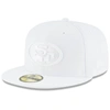 NEW ERA NEW ERA SAN FRANCISCO 49ERS WHITE ON WHITE 59FIFTY FITTED HAT,70464180