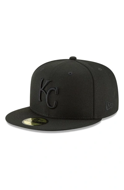 New Era Men's Black Kansas City Royals Primary Logo Basic 59fifty Fitted Hat