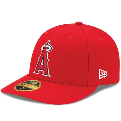 New Era Men's Red Los Angeles Angels 60th Anniversary Authentic Collection On-field Low Profile 59fifty Fitt In Red/white