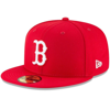 New Era Men's Red Boston Red Sox Fashion Color Basic 59fifty Fitted Hat In Red