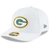 New Era Men's White Green Bay Packers Omaha Low Profile 59fifty Fitted Hat In White