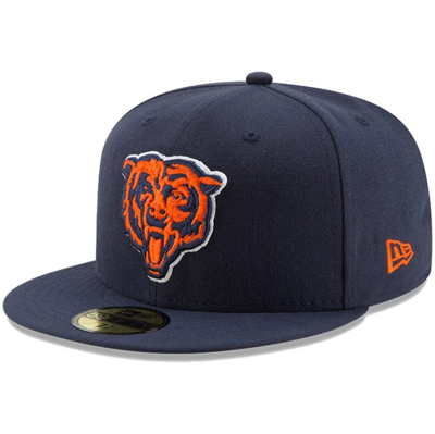 New Era Chicago Bears Basic 9fifty Snapback Cap In Navy/orange