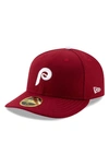 NEW ERA NEW ERA PHILADELPHIA PHILLIES AUTHENTIC COLLECTION ALTERNATE 2 ON-FIELD LOW PROFILE 59FIFTY FITTED H,70490541