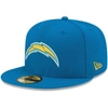 New Era Men's Powder Blue Los Angeles Chargers Team Basic 59fifty Fitted Hat In Blue