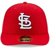 NEW ERA NEW ERA RED ST. LOUIS CARDINALS AUTHENTIC COLLECTION ON-FIELD LOW PROFILE 59FIFTY FITTED HAT,70541085