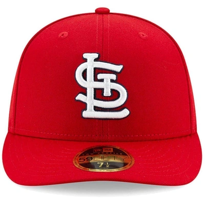 New Era St. Louis Cardinals Low Profile Ac Performance 59fifty Cap In Red/red