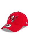 NEW ERA NEW ERA RED TAMPA BAY BUCCANEERS THE LEAGUE LOGO 9FORTY ADJUSTABLE HAT,12494445