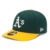 NEW ERA NEW ERA GREEN/YELLOW OAKLAND ATHLETICS HOME AUTHENTIC COLLECTION ON-FIELD LOW PROFILE 59FIFTY FITTED,70360654