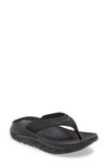 Hoka Black Ora Recovery Flip Flops In Multi