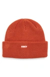 Obey Future Beanie In Hot Sauce