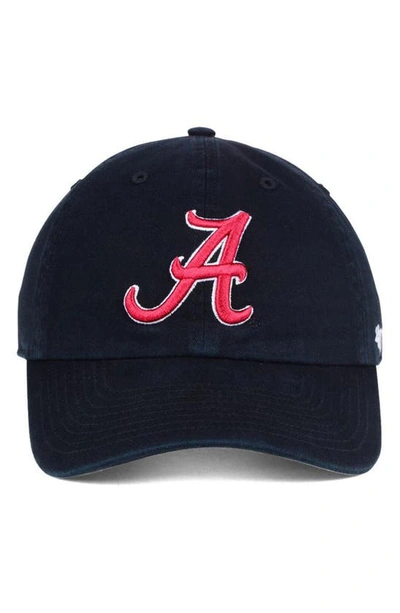 47 Alabama Crimson Tide ' Clean Up Adjustable Hat In Black
