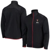 UNDER ARMOUR UNDER ARMOUR BLACK TEXAS TECH RED RAIDERS 2021 SIDELINE COMMAND FULL-ZIP JACKET,UM8294