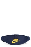 Nike Heritage Belt Bag In Midnight Navy/ Midnight Navy