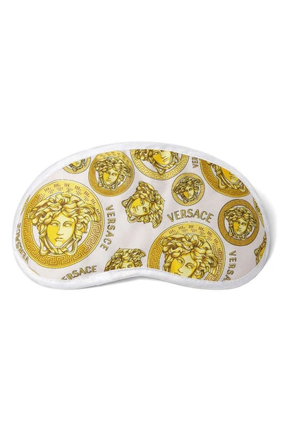 Versace Medusa Amplified Eye Mask In Pink-gold