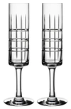 Orrefors Street Champagne Glasses, Set Of 2 In Clear