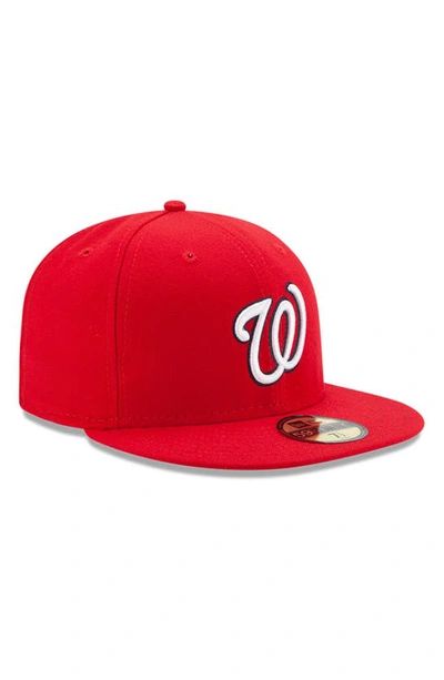 New Era Kids' Youth  Red Washington Nationals Authentic Collection On-field Game 59fifty Fitted Hat