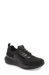 Ara Midland Sneaker In Black Suede/ Hydro T-stretch