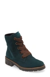 Ara Debbie Lace-up Boot In Peacock Velour
