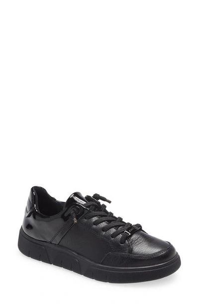 Ara Regina Sneaker In Black Gauchosoft / Murano Lack