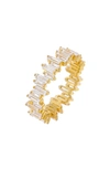 ADINAS JEWELS ADINA'S JEWELS SCATTERED BAGUETTE RING,R77072-GLD-7-888