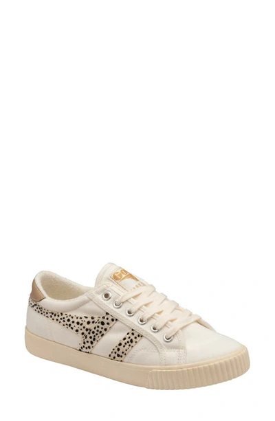 Gola Tennis Mark Cox Safari Sneaker In Off White/cheetah/nude