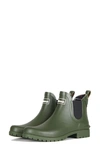 Barbour Wilton Chelsea Rain Boot In Olive