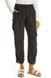 Rag & Bone Roth Silk Joggers In Blk