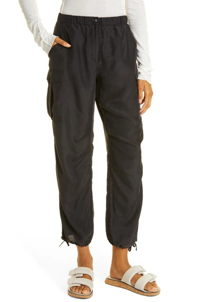 Rag & Bone Roth Silk Joggers In Black