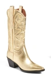 Jeffrey Campbell Dagget Western Boot In Gold