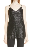 Hugo Boss Boss Essane Sequin Camisole In Black