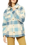 Billabong Juniors' Fairbanks Plaid Fleece Jacket In Bright