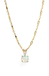 Stone And Strand Opal Pendant Necklace In Gold Filled Opals