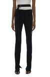 Helmut Lang Panel Waist-strap Skinny Trousers In Black