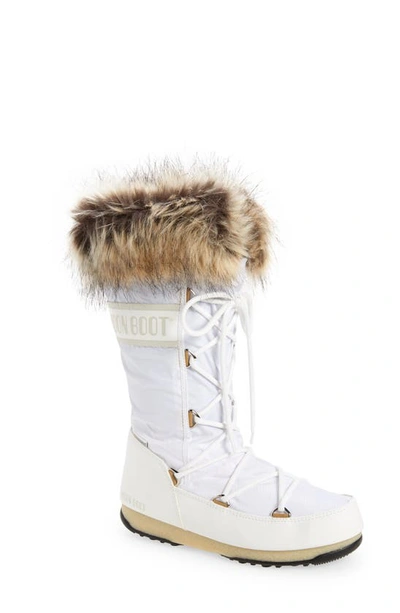 Moon Boot Protecht Monaco High-top Snow Boots In White