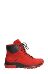 Wolky Ambient Waterproof Leather Boot In Red Nubuck