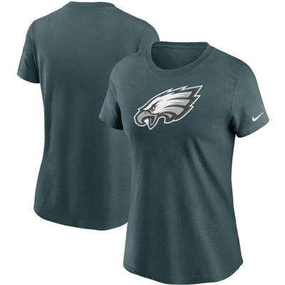 NIKE NIKE MIDNIGHT GREEN PHILADELPHIA EAGLES LOGO ESSENTIAL T-SHIRT,NKAF-3JD-86-CM4