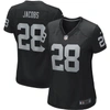 NIKE NIKE JOSH JACOBS BLACK LAS VEGAS RAIDERS GAME PLAYER JERSEY,67NW-ORGH-8DF-2NG